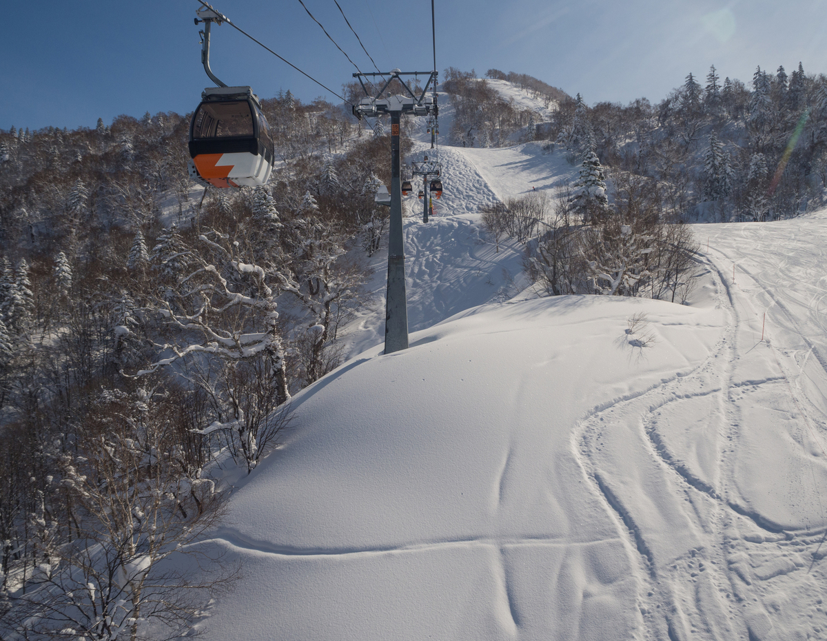 從纜車上欣賞喜樂樂度假村 喜樂樂雪世界滑雪道和風景