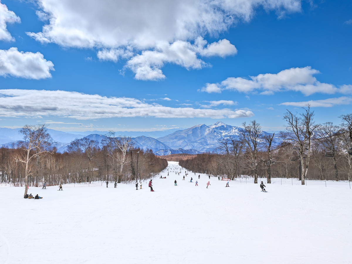 福島縣EN RESORT Grandeco滑雪度假村雪景與滑雪客