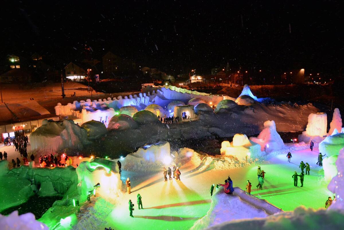 層雲峽溫泉 冰瀑祭
